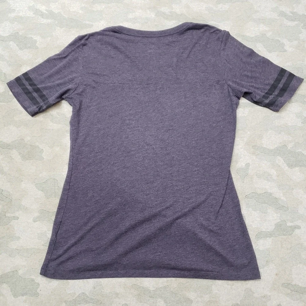 Nike Top Womens‎ Large Blue V-Neck Short Sleeve